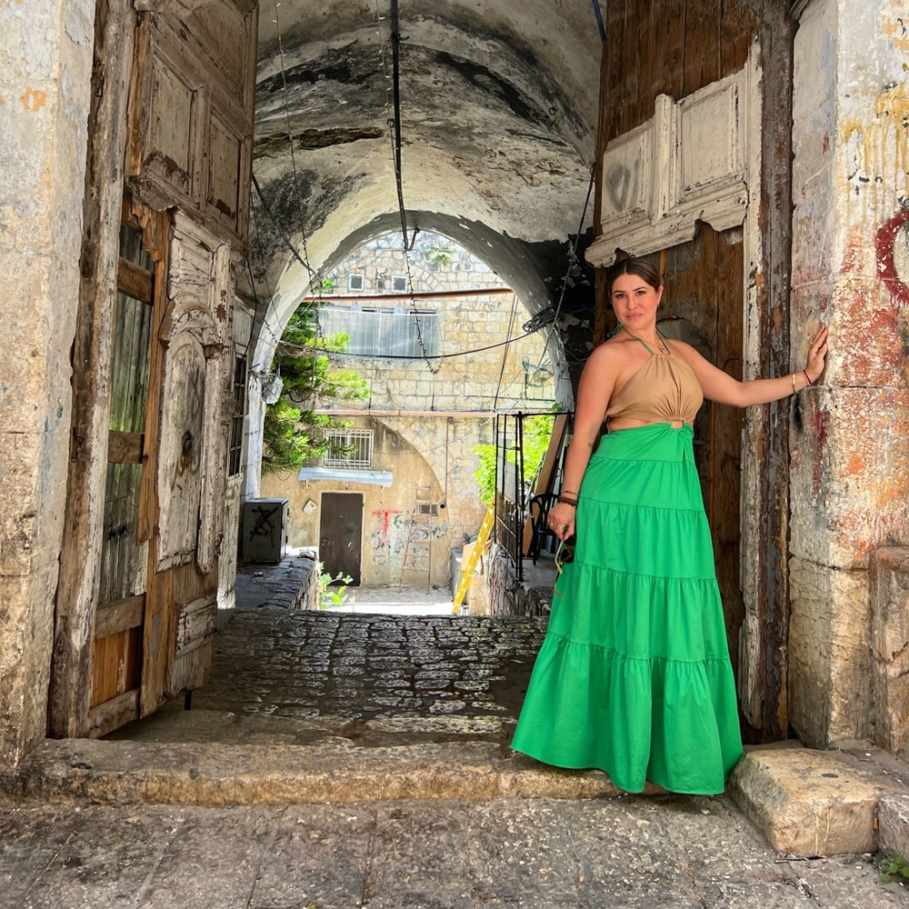 Halter cut out maxi